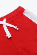 Boys Side Patch Terry Short - Red