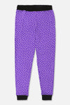 Women's Printed Jogger Trouser - D/Purple