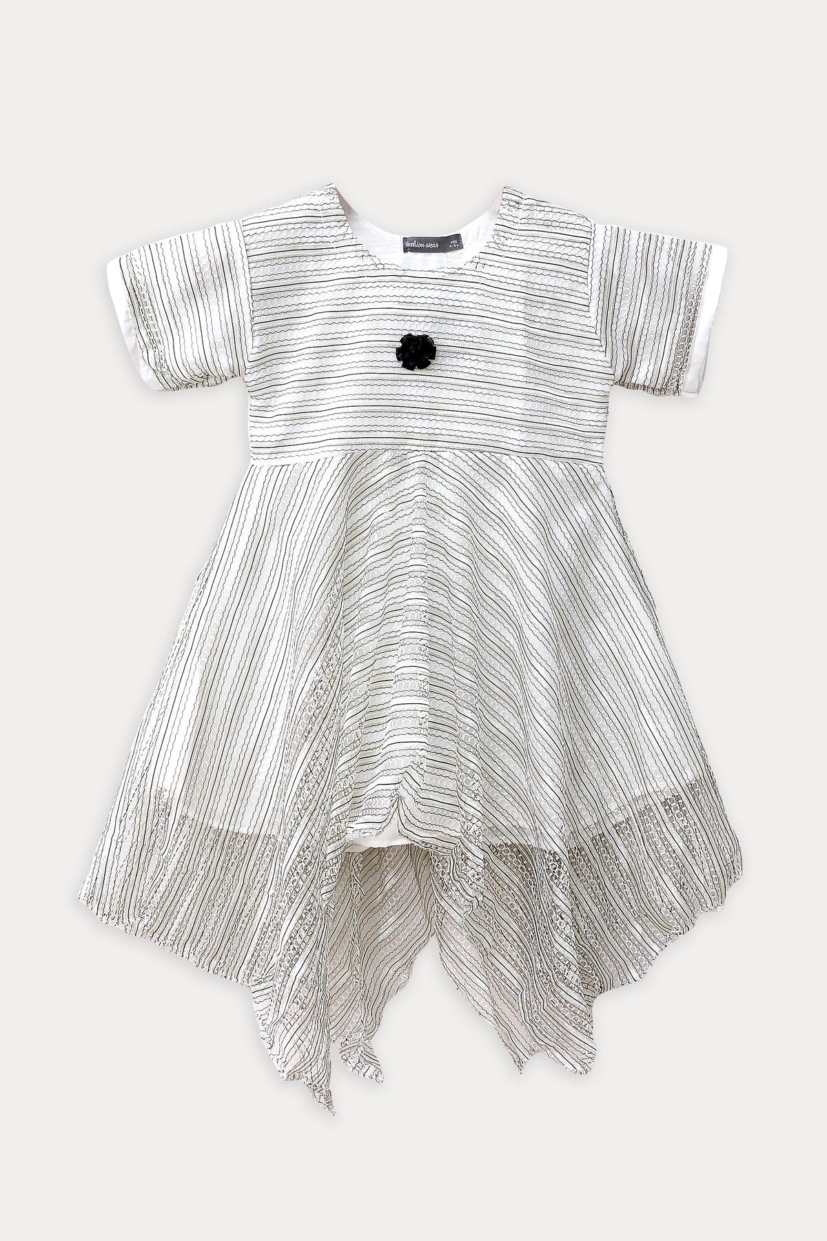 Girls Fancy Frock JGF04 - Off White