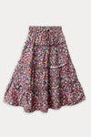 Girls Printed Long Skirt - Multi