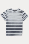 Boys Stripes T-Shirt (Brand: MAX) - Gray