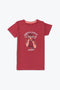 Girls Branded Graphic T-Shirt - D/Pink