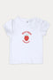 Girls Branded Graphic T-Shirt  - White