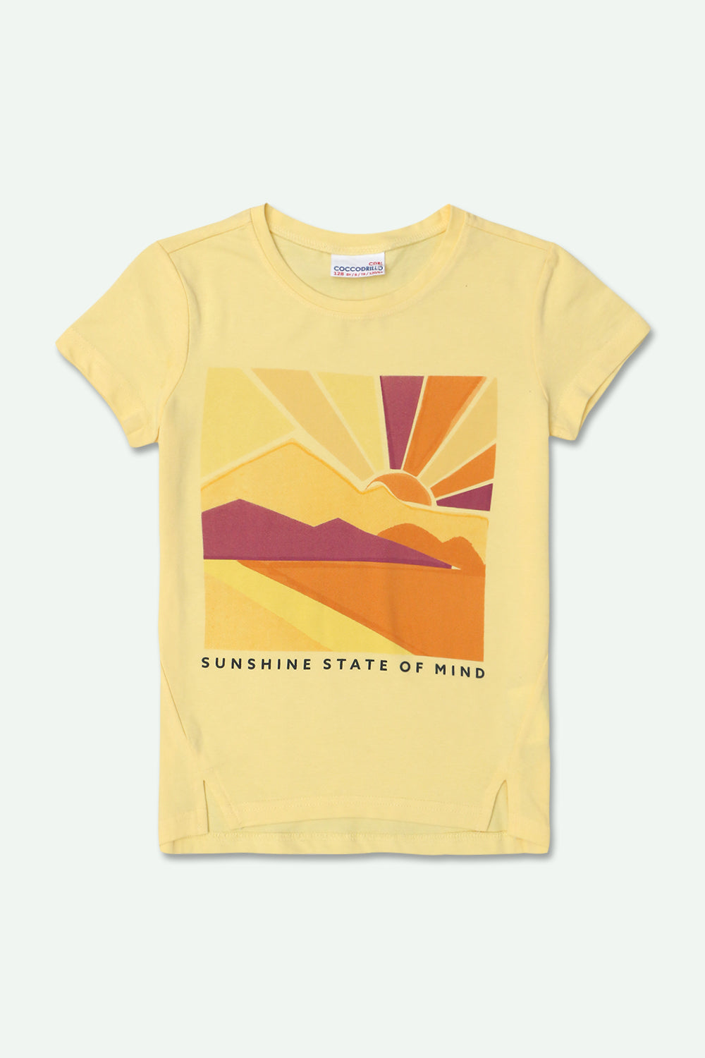 Girls Branded Graphic T-Shirt - Yellow