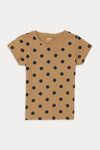 Girls Graphic T-Shirt (Brand: MAX) - Caramel