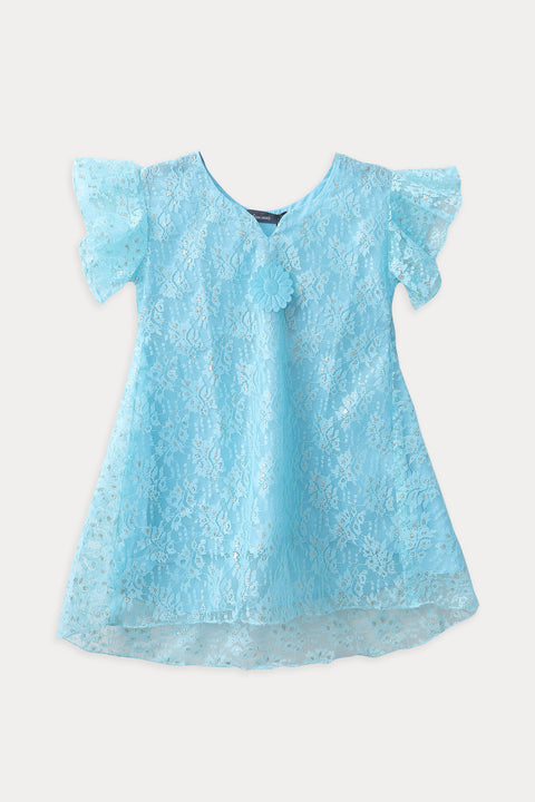 Girls Fancy Frock JGF07 - Blue