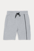 Men Front Piping Short 03 - Heather Gray