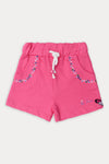 Girls Branded Graphic Terry Short - Pink