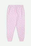 Girls Polka Dotted Trouser - Baby Pink