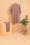 Women's Eastern Lawn Printed 2-Piece Suit WS23-1 - Brown Beige