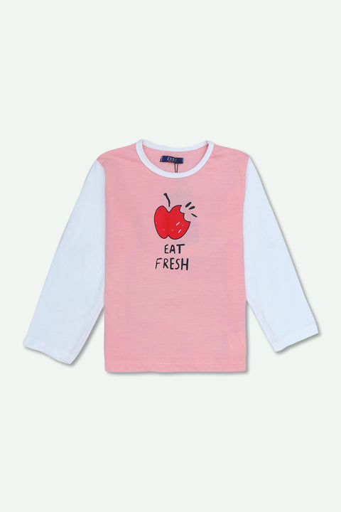 Girls Lycra T-Shirt - Pink