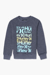 Boys Branded Graphic Fleece Sweatshirt - Gray
