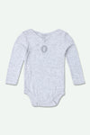 Girls Branded Graphic Romper - Heather Gray