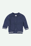 Boys Branded Fleece Jacket - Navy