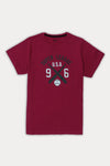 Boys Graphic T-Shirt (Brand: MAX) - Maroon