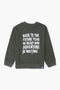 Boys Pique Graphic Sweatshirt BSS23-01 - Army Green