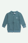 Boys Bomber Quilted Jacket - Green
