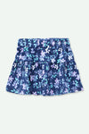Girls Graphic Cotton Mini Skirt - Royal Blue