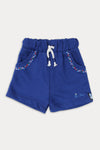 Girls Branded Graphic Terry Short - Royal Blue
