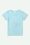 Girls Branded Graphic T-Shirt - L/Green