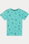 Boys Graphic T-Shirt (Brand: MAX) - Mint
