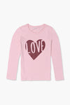 Girls Branded Graphic Tee F/S - Pink