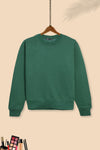 Women fleece sweatshirt (Brand : Zaraa 100% original) high quality - D/Green