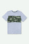 Boys Mid Camouflage T-Shirt - Gray