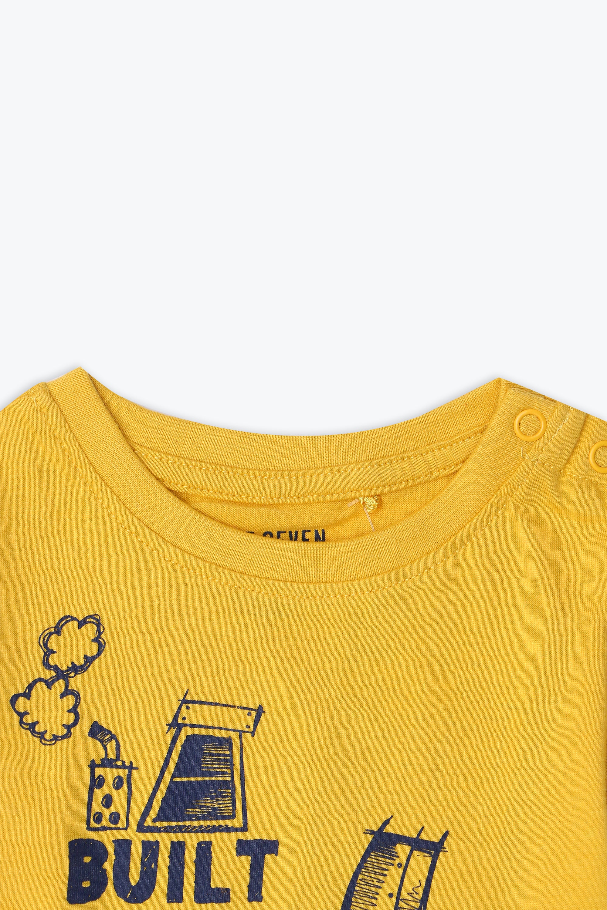 Boys Branded Graphic T-Shirt - Mustard
