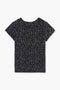Women's Branded Polka Dot T-Shirt - Black