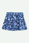 Girls Graphic Cotton Mini Skirt - Royal Blue