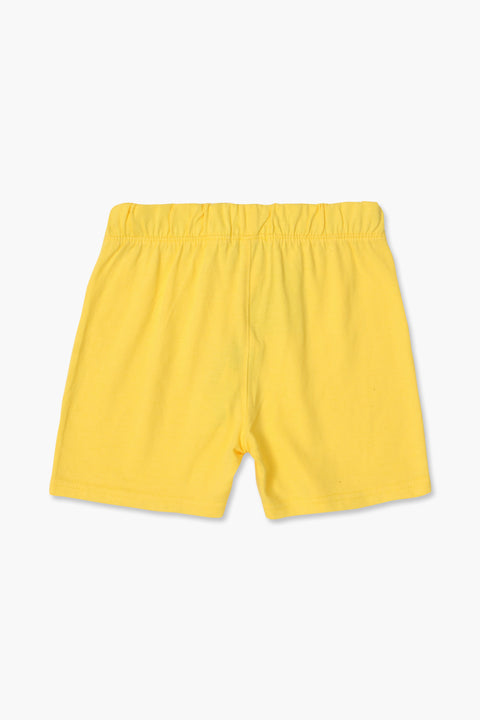Boys Branded Jersey Short High Quality - Yellow