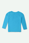 Girls Branded Graphic Tee F/S - Blue