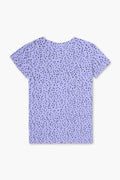 Women's Branded Polka Dot T-Shirt - Purple
