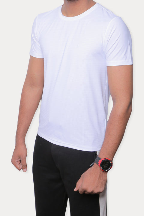 Men Sports Wear T-Shirt - White