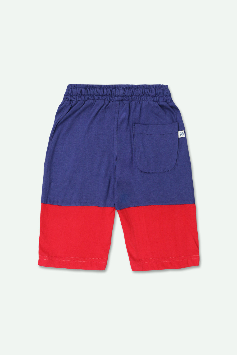 Boys Jersey Short - Navy & Red