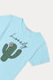Women's Graphic T-Shirt WT18 - Light Blue