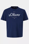 Men Brand: S.Oliver 100% Original Bangladesh Fabric Tees - Navy