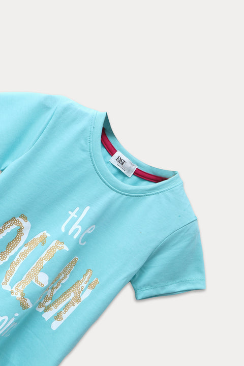 Girls Graphic Loungewear GNS23008 - Sky Blue