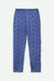 Women's Printed Jersey Pajama - Navy