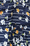 Girls Graphic Linen Mini Skirt - Navy
