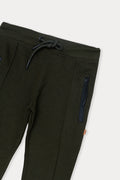 Boys Jogger Trouser With Pleats BTJ05 - Army Green