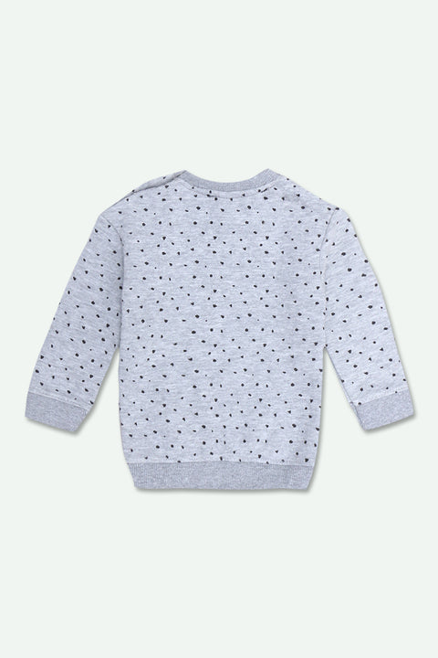 Girls Graphic Fleece Sweatshirt - Gray