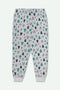 Women's High quality Printed Jogger Trouser - Gray