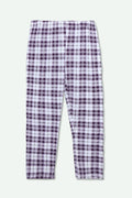 Women's Checkered Jersey Pajama - Purple