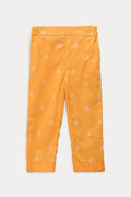 Girls Eastern Printed Cotton 2-Piece Suit GS23-1 - Yellow