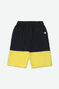 Boys Jersey Short - Black & Yellow