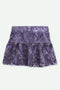 Girls Graphic Cotton Mini Skirt - Purple