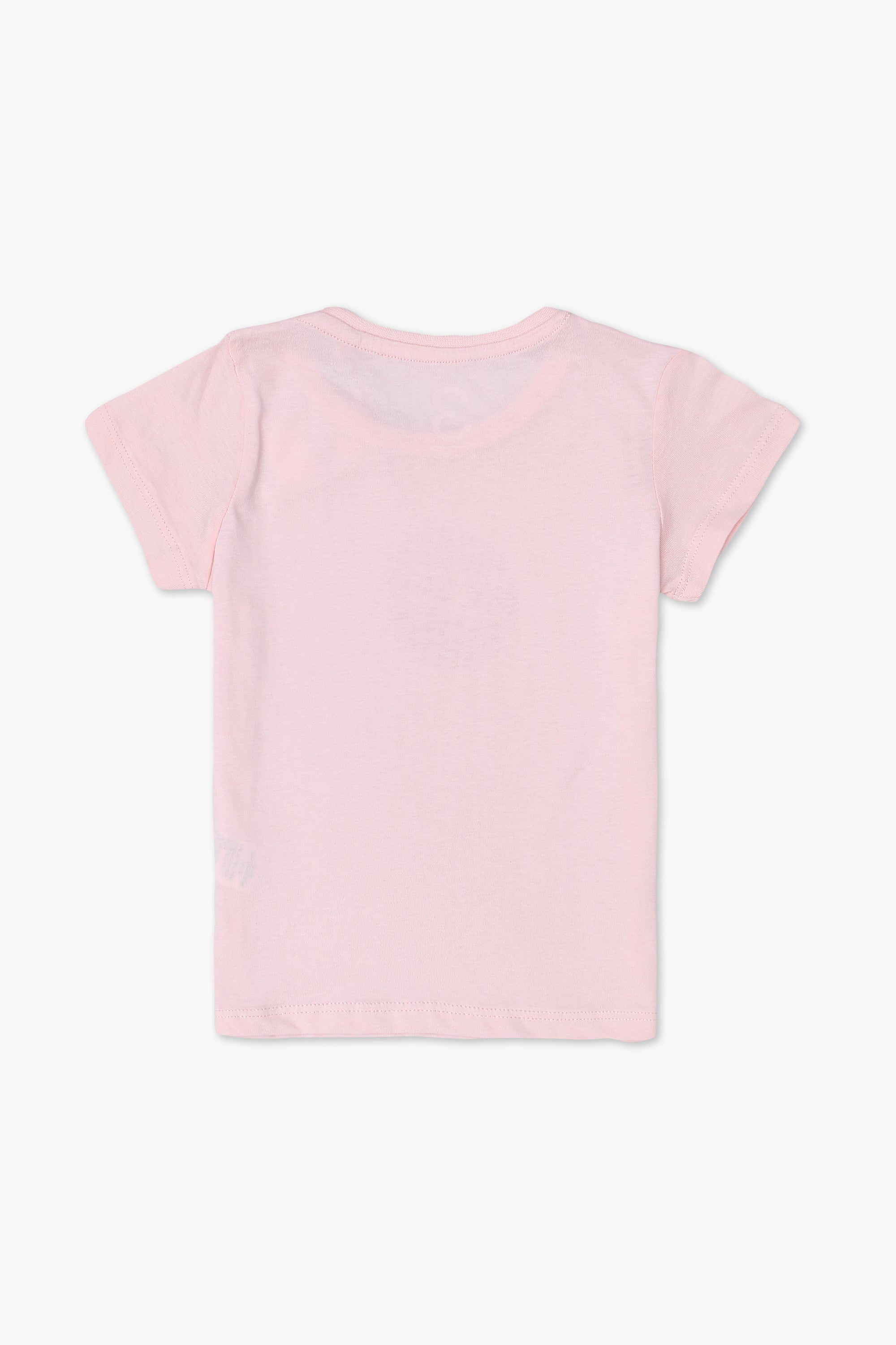 Girls Branded Graphic T-Shirt - L/Pink