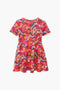 Girls Very High Quality Graphic Frock - Multi